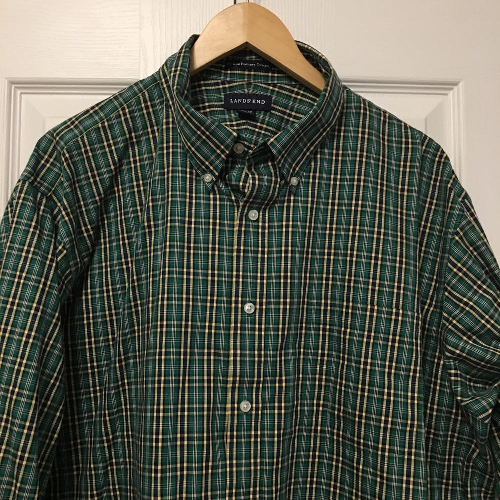 Land’s End No Iron Oxford Button Down, 18.5 x 36